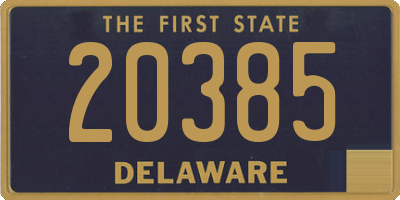 DE license plate 20385