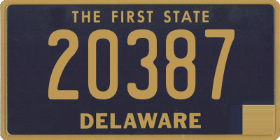 DE license plate 20387