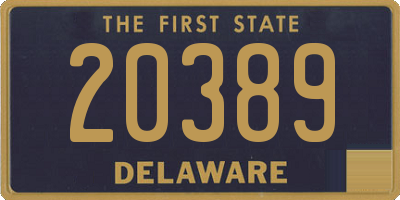 DE license plate 20389