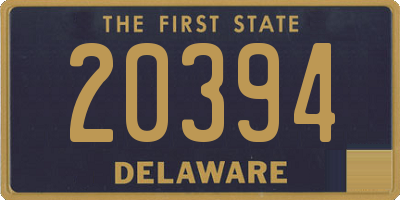 DE license plate 20394