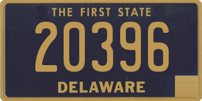 DE license plate 20396