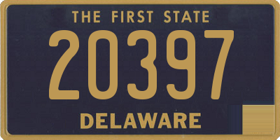 DE license plate 20397