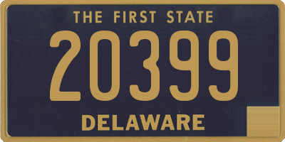 DE license plate 20399