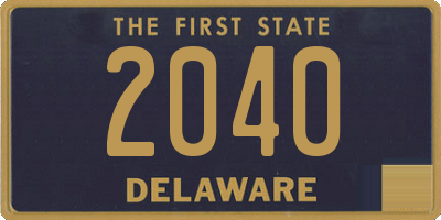 DE license plate 2040