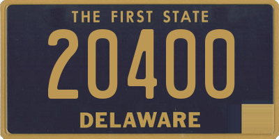 DE license plate 20400