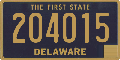 DE license plate 204015