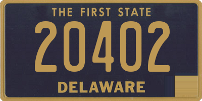 DE license plate 20402