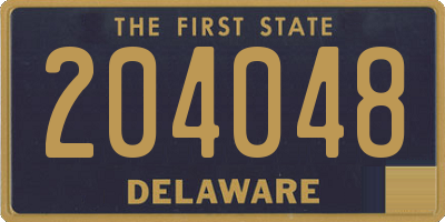 DE license plate 204048