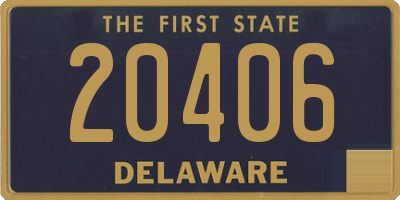 DE license plate 20406