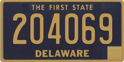 DE license plate 204069