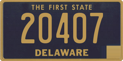 DE license plate 20407