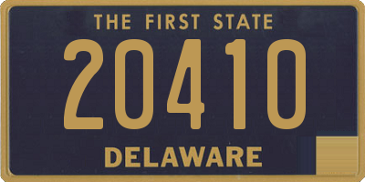 DE license plate 20410