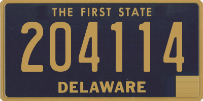 DE license plate 204114