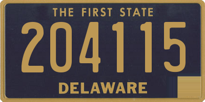 DE license plate 204115