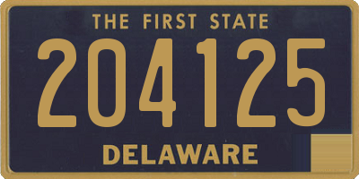 DE license plate 204125