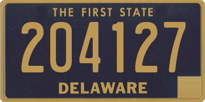 DE license plate 204127