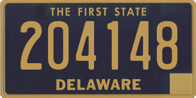DE license plate 204148