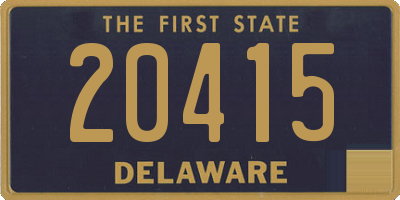 DE license plate 20415