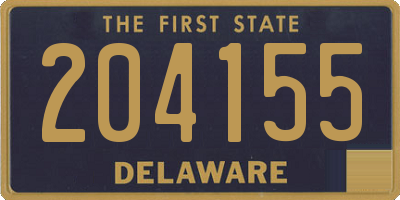 DE license plate 204155