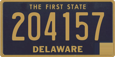 DE license plate 204157