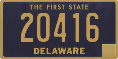 DE license plate 20416