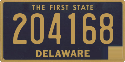 DE license plate 204168