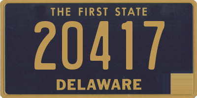 DE license plate 20417