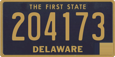 DE license plate 204173