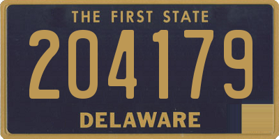 DE license plate 204179