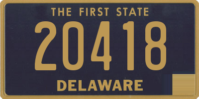 DE license plate 20418