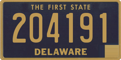 DE license plate 204191