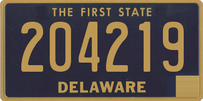 DE license plate 204219