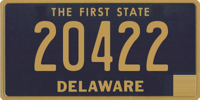 DE license plate 20422