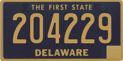 DE license plate 204229