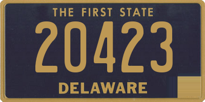 DE license plate 20423