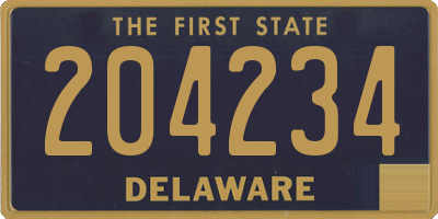 DE license plate 204234