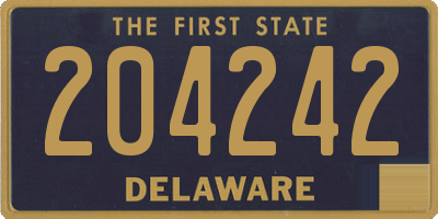 DE license plate 204242