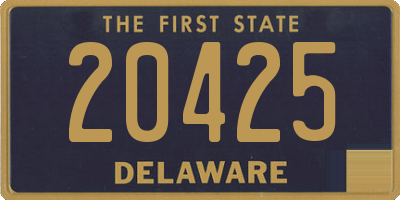 DE license plate 20425