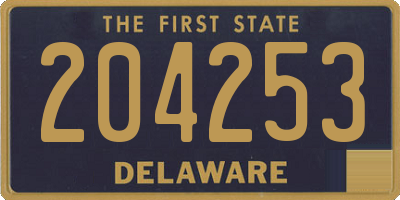 DE license plate 204253