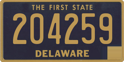 DE license plate 204259
