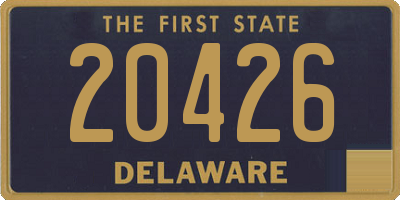 DE license plate 20426