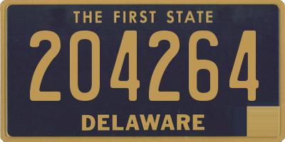 DE license plate 204264