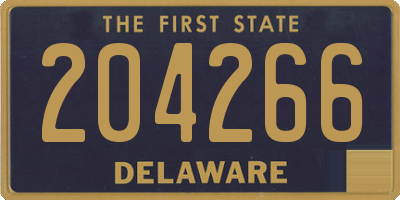 DE license plate 204266