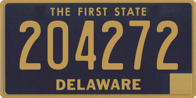 DE license plate 204272