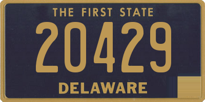 DE license plate 20429