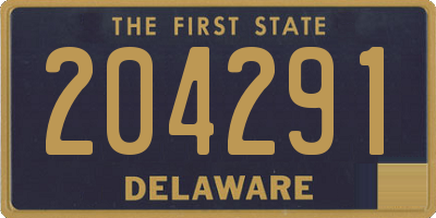 DE license plate 204291