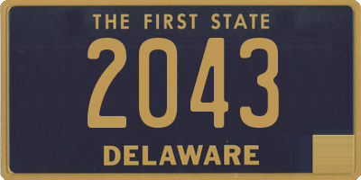 DE license plate 2043