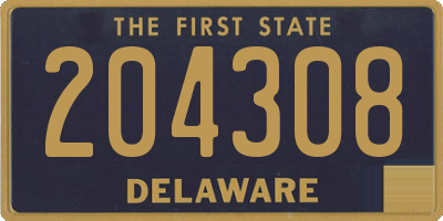 DE license plate 204308