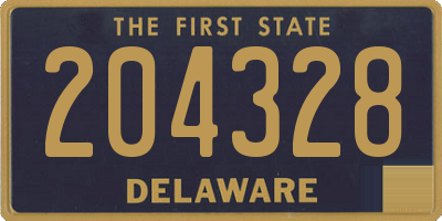 DE license plate 204328