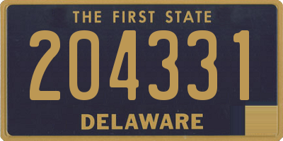 DE license plate 204331